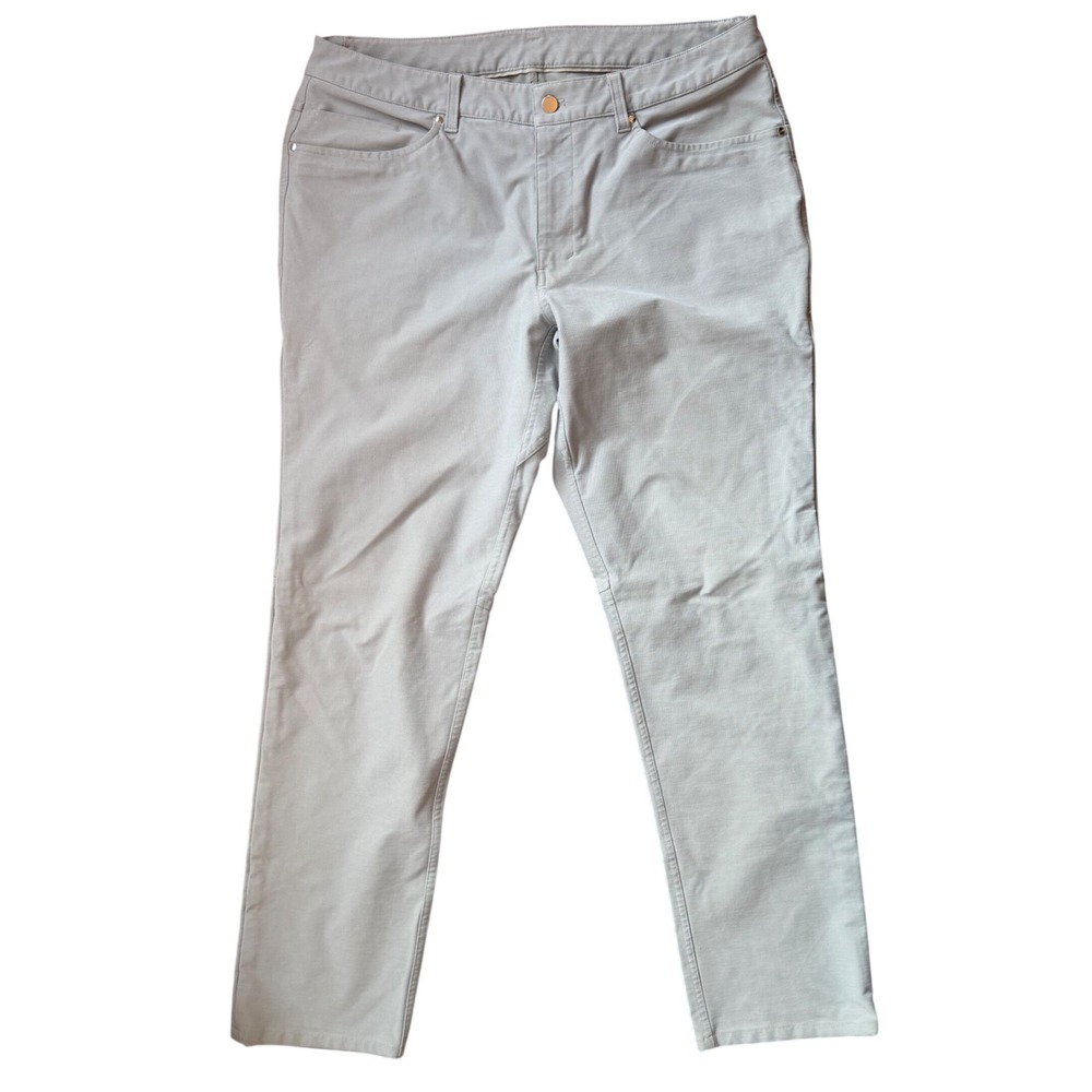 Lululemon ABC Classic-Fit Pant 36x32 Seal Grey Warpstreme Classic Athleisure - Picture 3 of 11